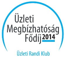 Üzleti megbízhatósági fődíj 2014